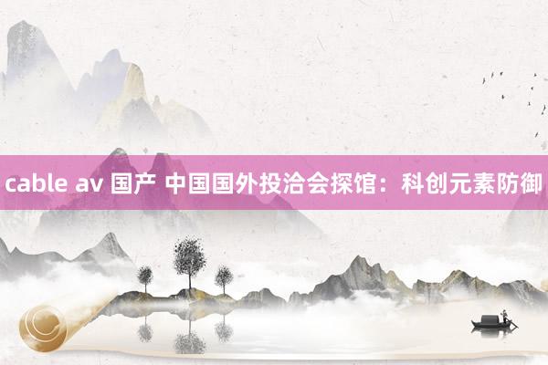 cable av 国产 中国国外投洽会探馆：科创元素防御