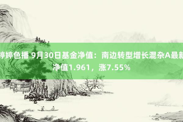 婷婷色播 9月30日基金净值：南边转型增长混杂A最新净值1.961，涨7.55%