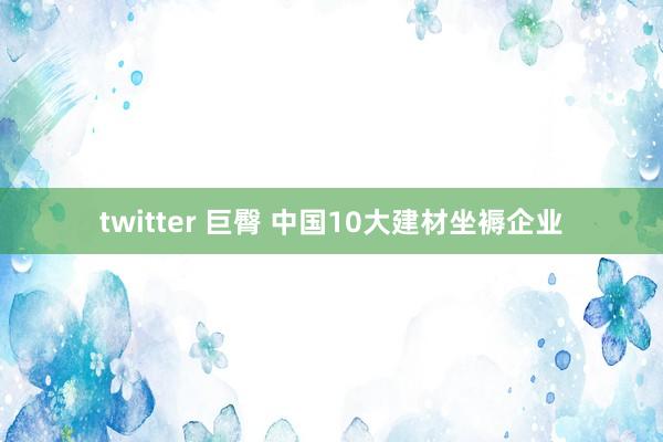 twitter 巨臀 中国10大建材坐褥企业