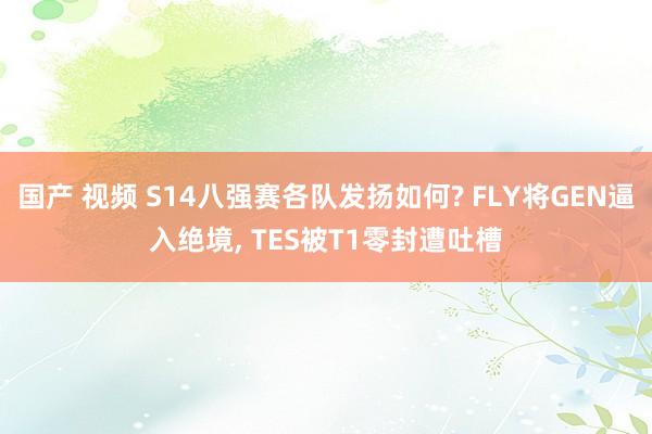 国产 视频 S14八强赛各队发扬如何? FLY将GEN逼入绝境， TES被T1零封遭吐槽