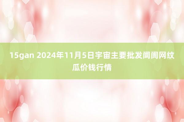 15gan 2024年11月5日宇宙主要批发阛阓网纹瓜价钱行情