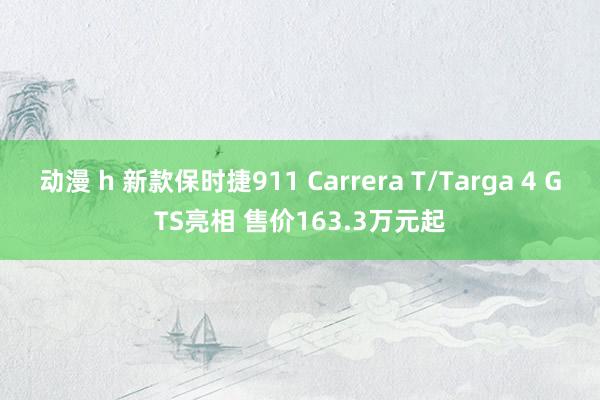 动漫 h 新款保时捷911 Carrera T/Targa 4 GTS亮相 售价163.3万元起