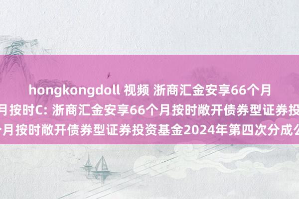 hongkongdoll 视频 浙商汇金安享66个月按时A，浙商汇金安享66个月按时C: 浙商汇金安享66个月按时敞开债券型证券投资基金2024年第四次分成公告