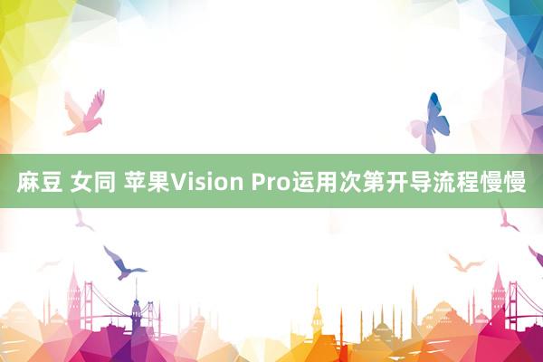 麻豆 女同 苹果Vision Pro运用次第开导流程慢慢