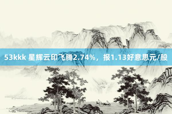 53kkk 星辉云印飞腾2.74%，报1.13好意思元/股